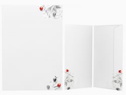 Weihnachtsbriefpapier mit Motiv